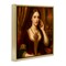 Stupell Industries Rococo Woman with Cell Phone Floating Frame, design by Grotto Studios